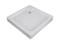 Душевой поддон квадратный, с сифоном, белый P-9015S-WH