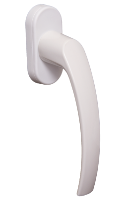 Ручка оконная, MARS, алюм, 8-ми позиционная,35 штифт,БЕЛАЯ, (1к-120шт)