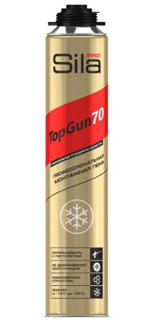 Sila TopGun 70, Зимняя монтажная пена профессиональная, 880 мл Sila TopGun 70, Зимняя монтажная пена профессиональная, 880 мл