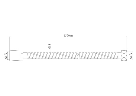 Шланг для душа F0400B 1,5