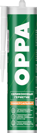 Универсальный силиконовый герметик кислотного типа, OPPA, 270 гр.