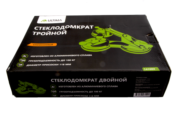 Стеклодомкрат Ultima, тройной 100 кг, металл Стеклодомкрат Ultima, тройной 100 кг, металл