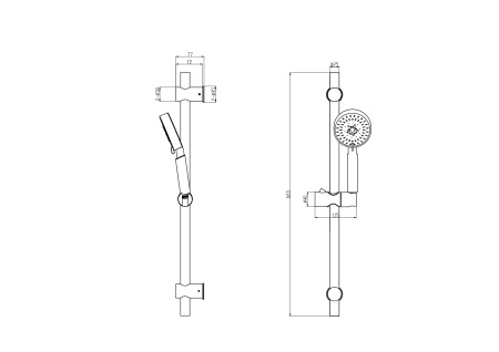 Душевой гарнитур  BD04W