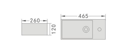 Раковина подвесная VIVI VV33146 Раковина подвесная VIVI VV33146