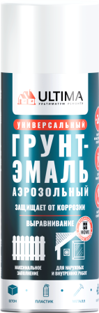 Краска аэрозольная ULTIMA, белый грунт, 520 мл Краска аэрозольная ULTIMA, белый грунт, 520 мл