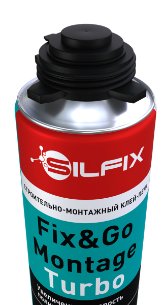 SILFIX Fix&Go Montage Turbo, строительно-монтажный клей-пена SILFIX Fix&Go Montage Turbo, строительно-монтажный клей-пена