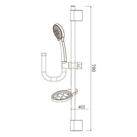 Душевой гарнитур BD02