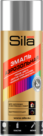 Sila HOME Max Paint, хромированный металлик, краска аэрозольная Sila HOME Max Paint, хромированный металлик, краска аэрозольная